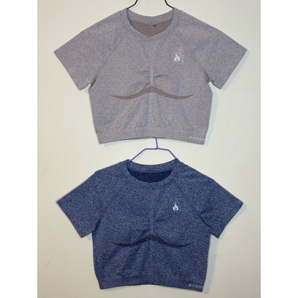 Lot Of 2 Ryderwear Women's Nylon Blended Shirt Size M/L